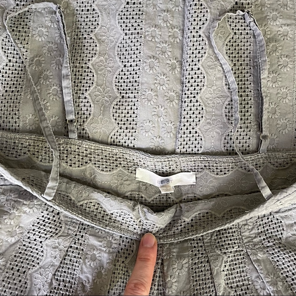 Eliot ( Madewell ) Gray Eyelet Tank